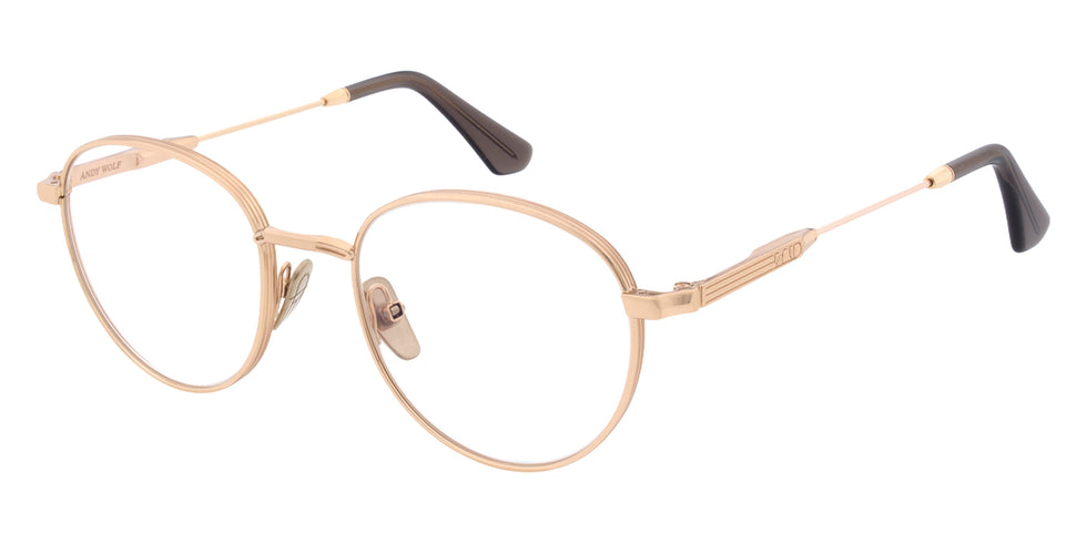 Andy Wolf® AW10 ANW AW10 04 50 - Rosegold/Brown Eyeglasses