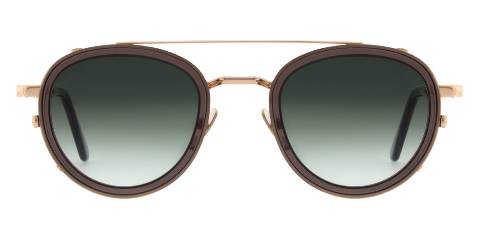 Andy Wolf® AW10 Clip ANW AW10 Clip 04 46 - Rosegold/Brown Sunglasses