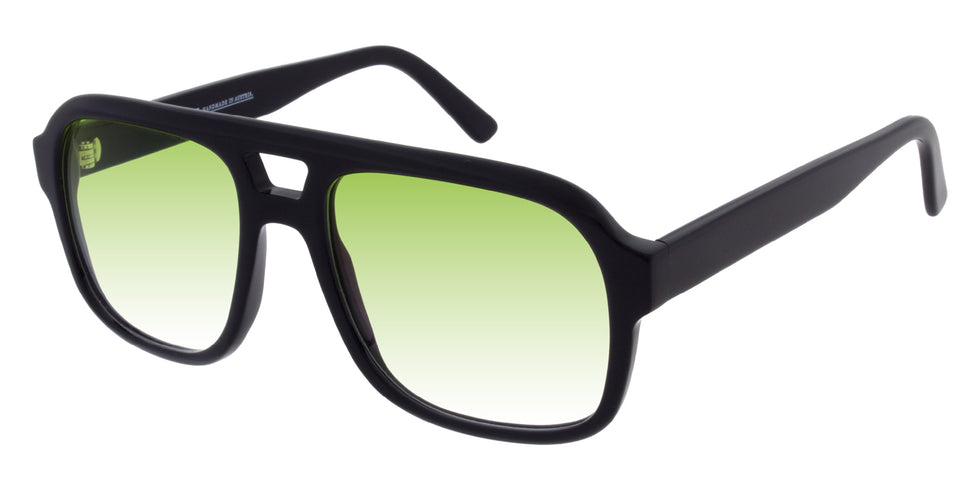 Andy Wolf® CYK Sun ANW CYK Sun 01 57 - Black/Green Sunglasses
