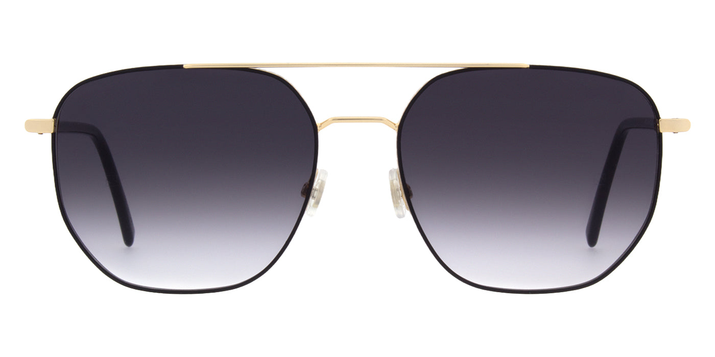 Andy Wolf® Privet Sun ANW Privet Sun 01 56 - Gold/Black Sunglasses