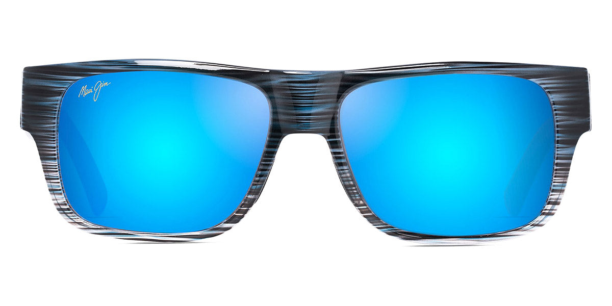 Maui Jim® Keahi B873-03 - Blue Stripe / Blue Hawaii Sunglasses