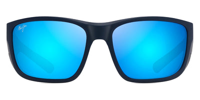 Maui Jim® Amberjack B896-03 - Matte Dark Navy with Black rubber / Blue Hawaii Sunglasses