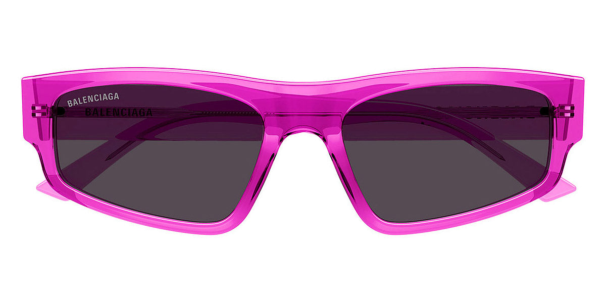 Balenciaga Women\'s Magenta Rectangle Sunglasses with BB Metal Accent Balenciaga sunglasses - Mia Burton main image 2