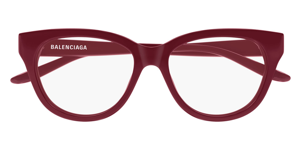 Balenciaga® BB0441O BB0441O 005 53 Eyeglasses - 005-Burgundy