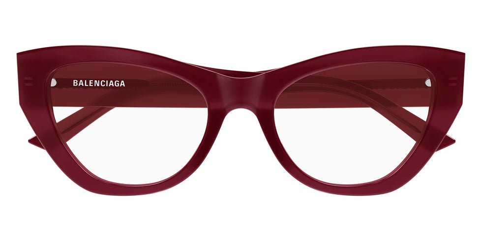 Balenciaga® BB0449O BB0449O 010 55 Eyeglasses - 010-Burgundy