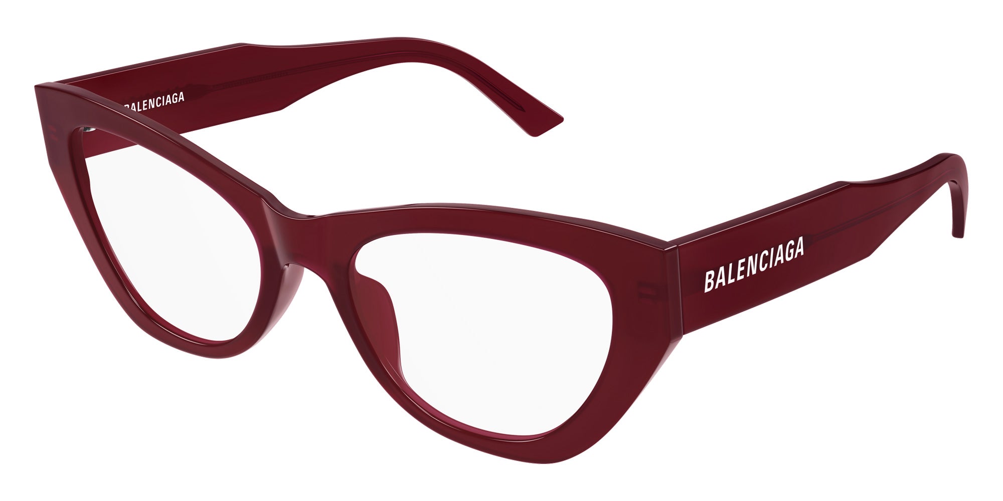 Balenciaga® BB0449O BB0449O 010 55 Eyeglasses - 010-Burgundy