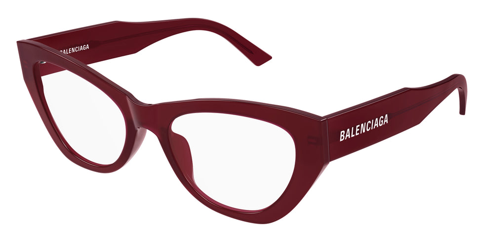 Balenciaga® BB0449O BB0449O 010 55 Eyeglasses - 010-Burgundy
