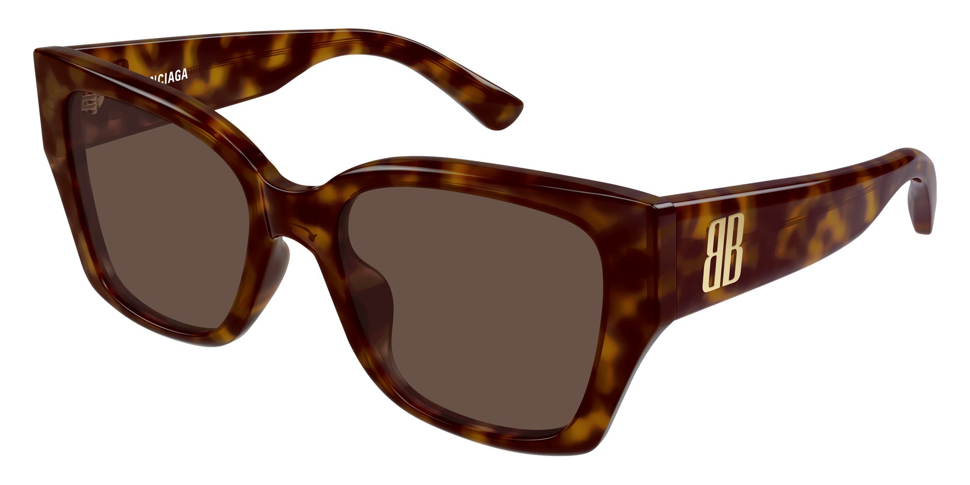 Balenciaga® BB0474S BB0474S 002 55 Sunglasses - 002-Havana