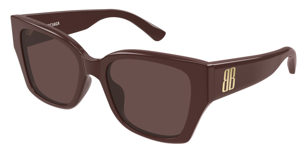 Balenciaga® BB0474S BB0474S 003 55 Sunglasses - 003-Burgundy