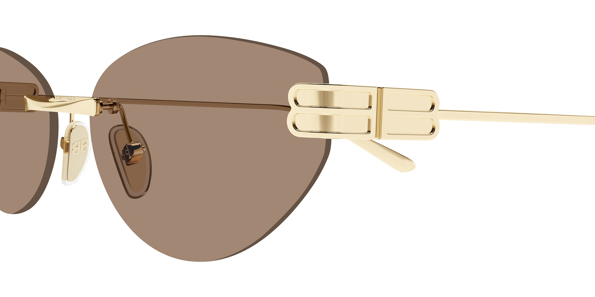 Balenciaga® BB0486S BB0486S 004 61 Sunglasses - 004-Gold