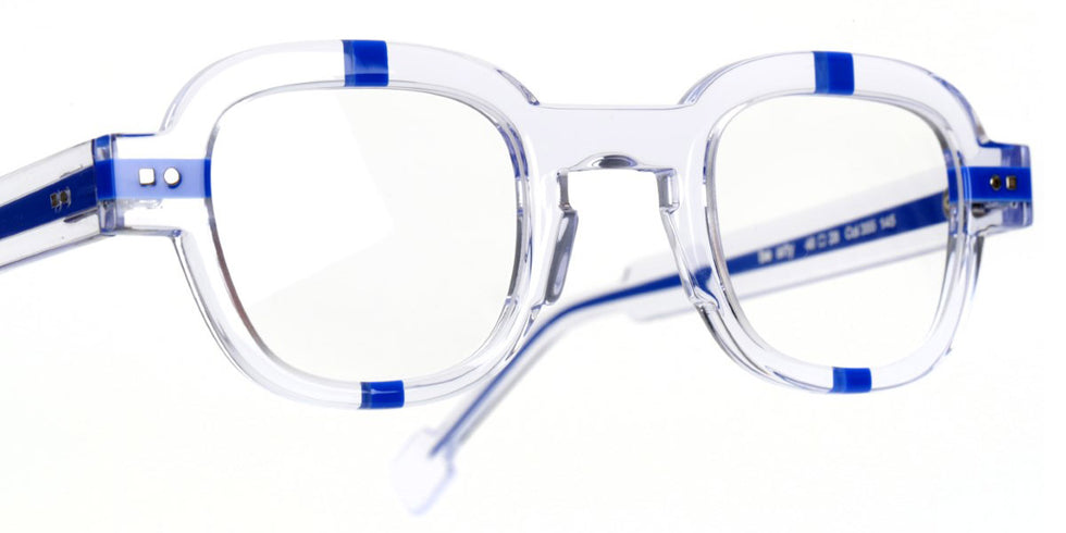 Sabine Be® Be Arty SB Be Arty 355 46 - Shiny Crystal / Shiny Majorelle Blue Eyeglasses