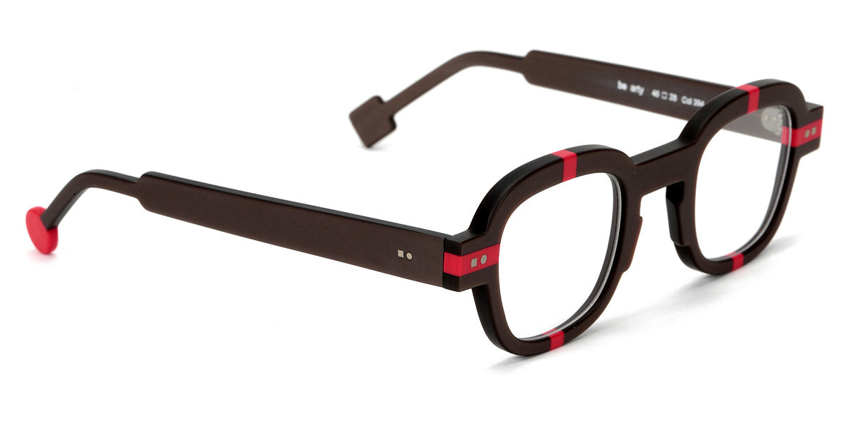 Sabine Be® Be Arty SB Be Arty 394 46 - Matt Glossy Brown / Matt Red Eyeglasses