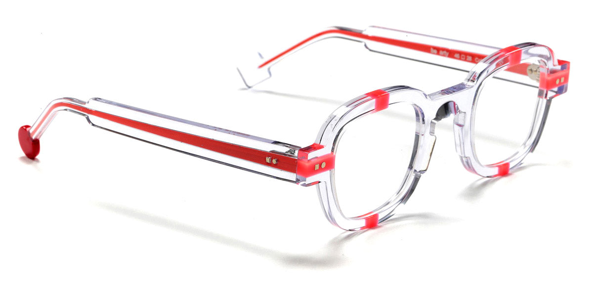 Sabine Be® Be Arty SB Be Arty 761 46 - Shiny Crystal / Shiny Miami Neon Orange Eyeglasses