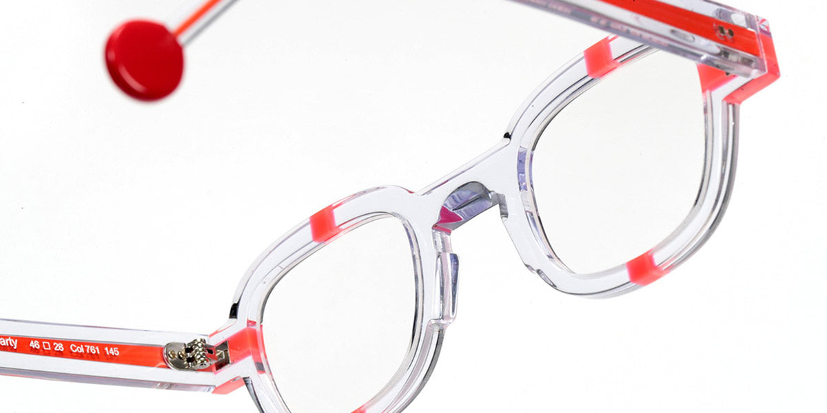 Sabine Be® Be Arty SB Be Arty 761 46 - Shiny Crystal / Shiny Miami Neon Orange Eyeglasses