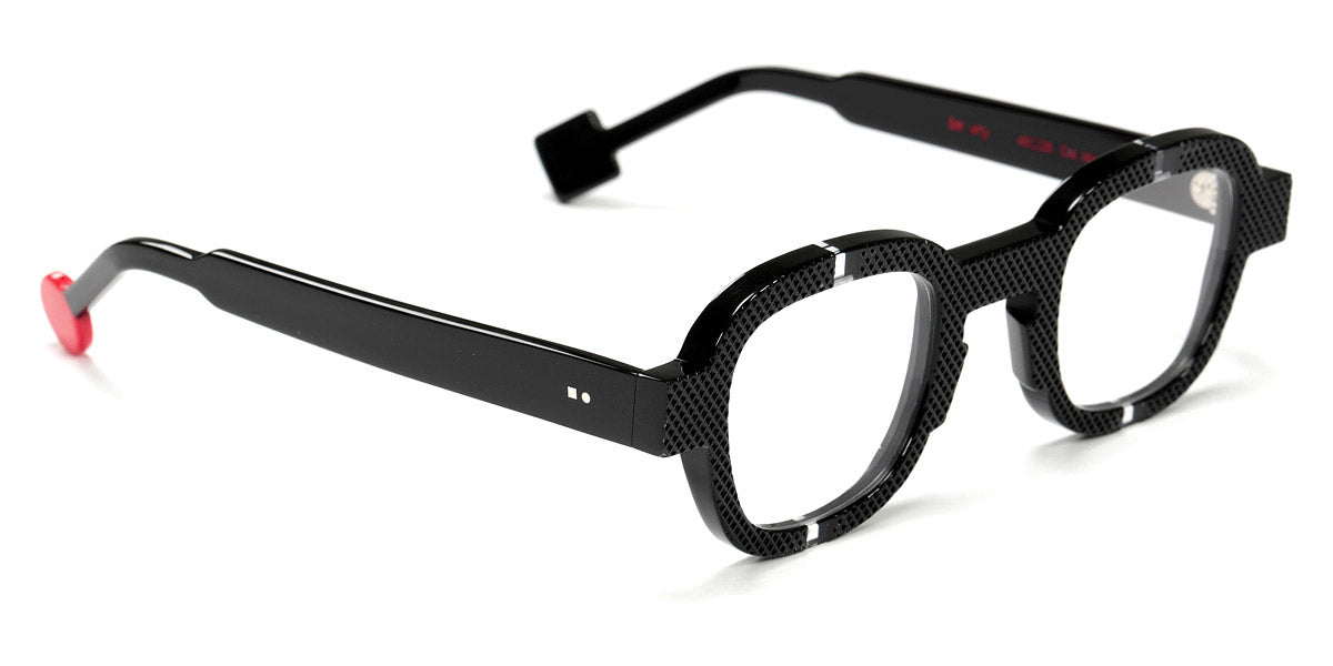 Sabine Be® Be Arty SB Be Arty black08 46 - Shiny Black Diamond Tips / Shiny Crystal Eyeglasses