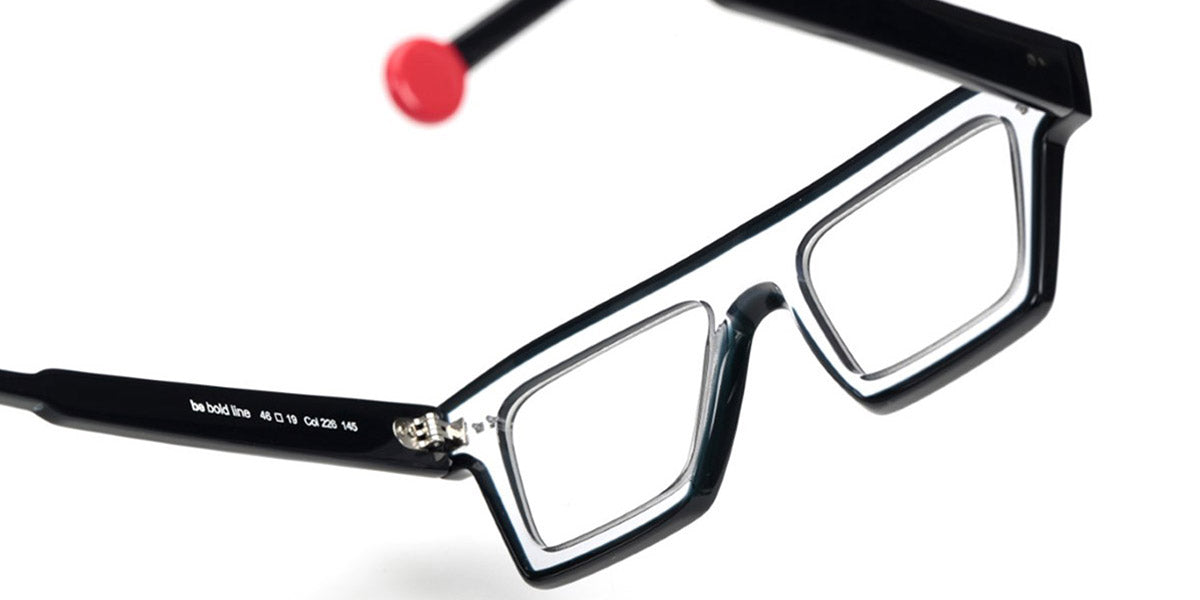 Sabine Be® Be Bold Line - Shiny Crystal / Shiny Midnight Blue Eyeglasses