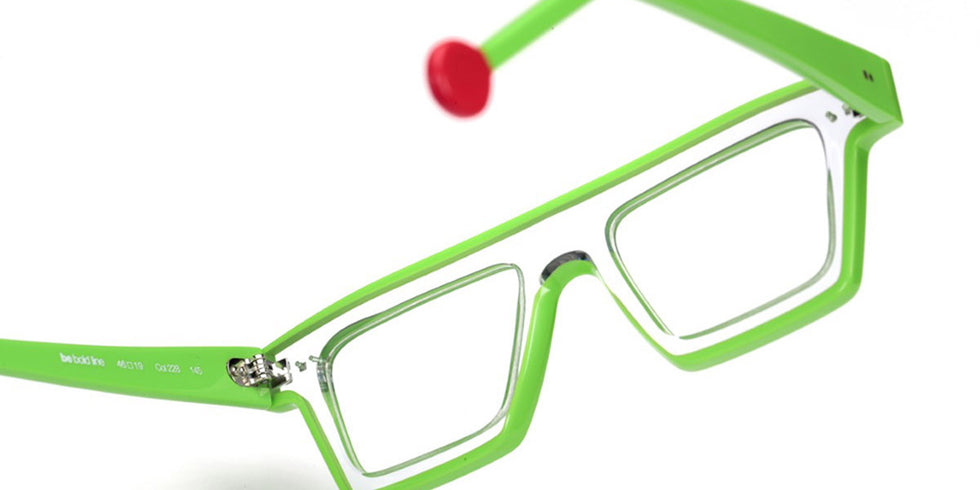 Sabine Be® Be Bold Line - Shiny Crystal / Shiny Prairie Green Eyeglasses