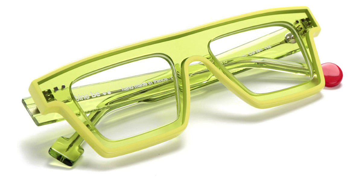 Sabine Be® Be Bold Line SB Be Bold Line 384 46 - Shiny Translucent Lime / Shiny Yellow Eyeglasses