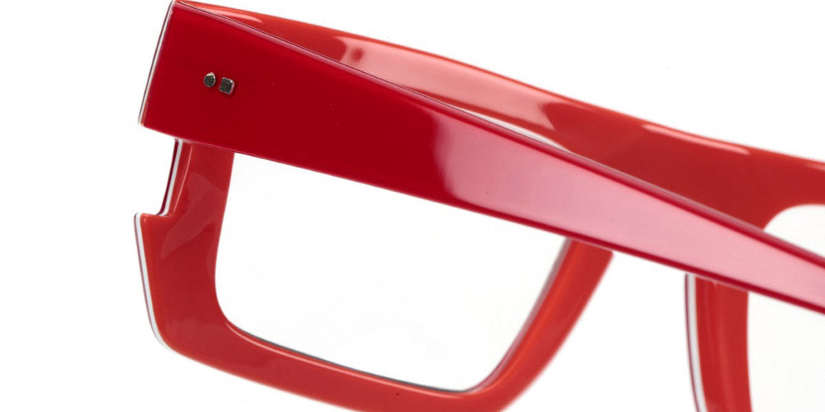 Sabine Be® Be Bossy - Shiny Translucent Red / White / Shiny Orange Eyeglasses