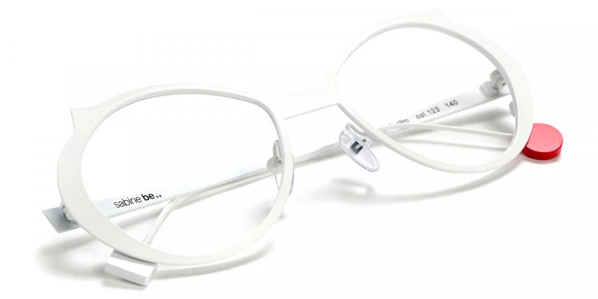 Sabine Be® Be Cat'S Slim - Satin White Eyeglasses
