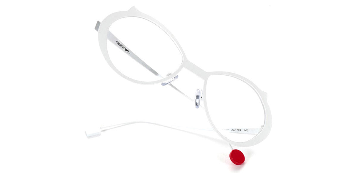Sabine Be® Be Cat'S Slim - Satin White Eyeglasses