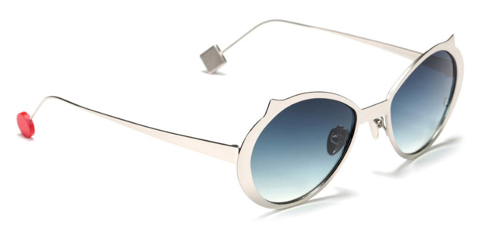 Sabine Be® Be Cat'S Slim Sun - Polished Palladium Sunglasses
