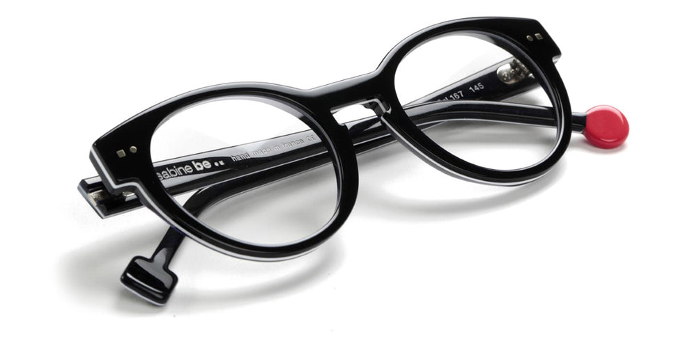 Sabine Be® Be Crazy SB Be Crazy 167 47 - Shiny Midnight Blue / White / Shiny Navy Blue Eyeglasses