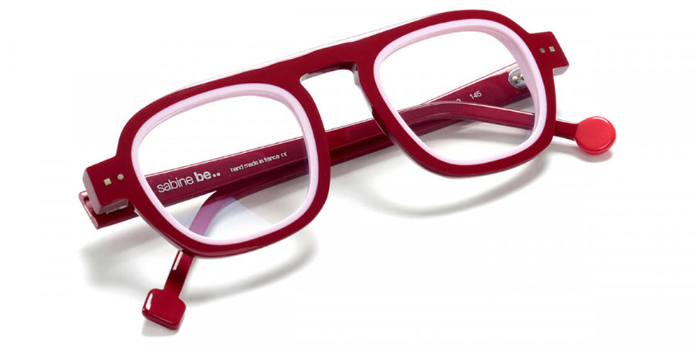 Sabine Be® Be Factory - Shiny Burgundy / Shiny Baby Pink Eyeglasses