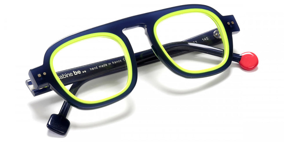 Sabine Be® Be Factory - Shiny Navy Blue / Shiny Neon Yellow Eyeglasses