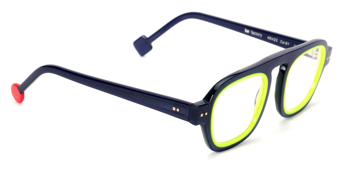 Sabine Be® Be Factory - Shiny Navy Blue / Shiny Neon Yellow Eyeglasses