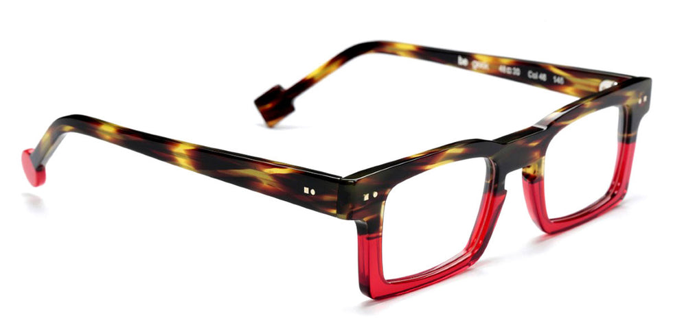 Sabine Be® Be Geek - Shiny Veined Tortoise / Shiny Translucent Red Eyeglasses