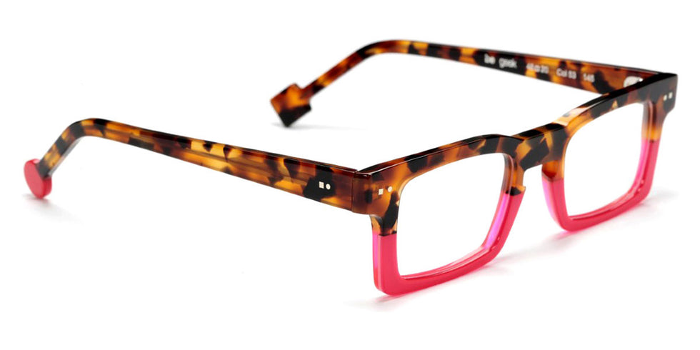 Sabine Be® Be Geek - Shiny Fawn Tortoise / Shiny Neon Pink Eyeglasses