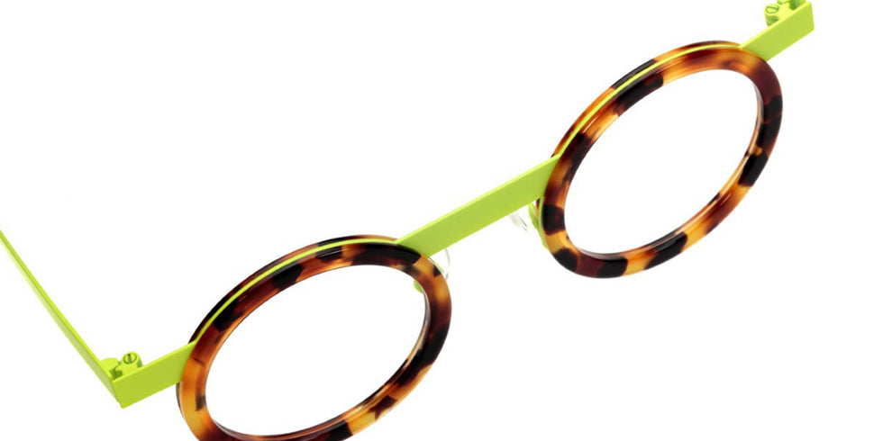Sabine Be® Be Gipsy - Shiny Fauve Tortoise / Satin Neon Yellow Eyeglasses
