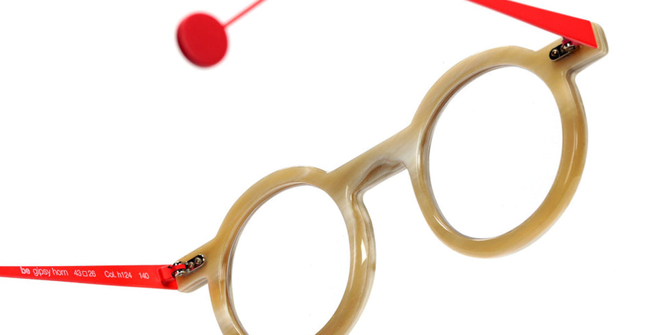 Sabine Be® Be Gipsy Horn SB Be Gipsy Horn 124 43 - Satin Neon Orange Eyeglasses