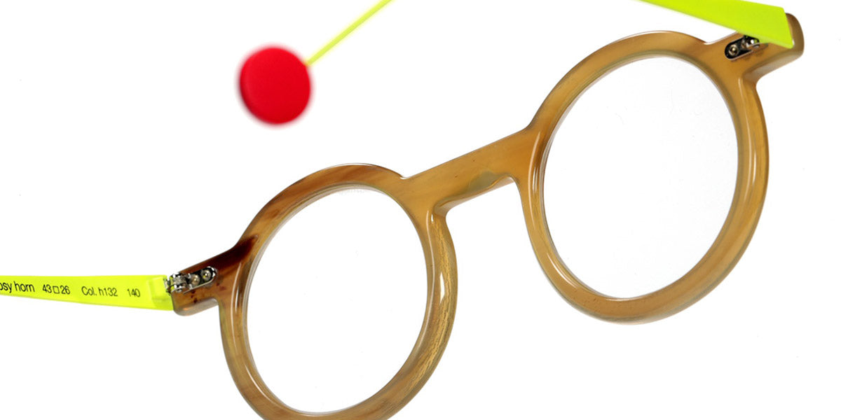 Sabine Be® Be Gipsy Horn SB Be Gipsy Horn 132 43 - Satin Neon Yellow Eyeglasses