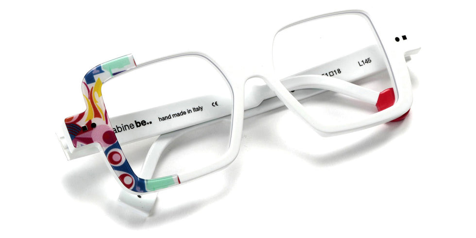 Sabine Be® Be Glossy SB Be Glossy 792 51 - Blanc Brillant / Color Painted Brillant Eyeglasses
