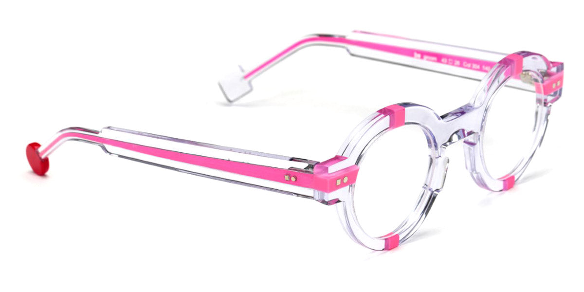 Sabine Be® Be Groom SB Be Groom 354 43 - Shiny Crystal / Shiny Neon Pink Eyeglasses