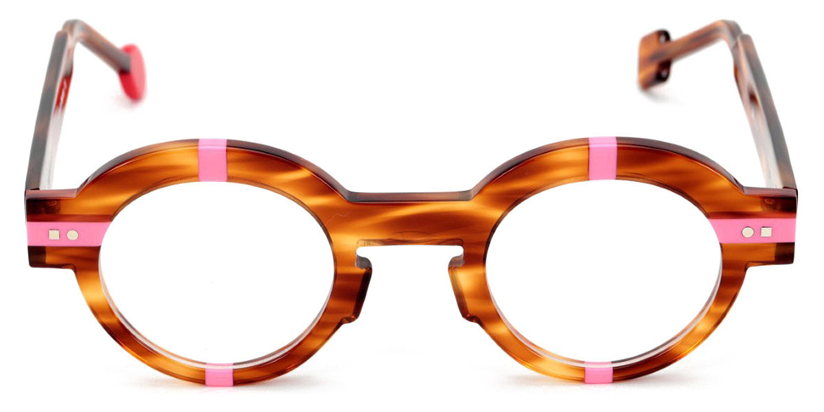 Sabine Be® Be Groom SB Be Groom 454 43 - Shiny Veined Blond Tortoise / Shiny Neon Pink Eyeglasses