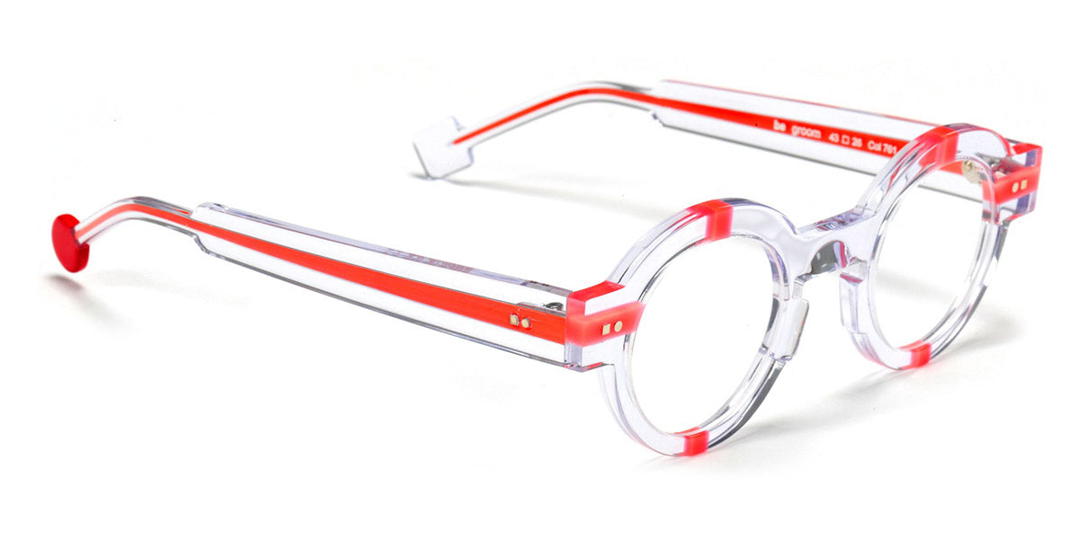Sabine Be® Be Groom SB Be Groom 761 43 - Shiny Crystal / Shiny Miami Neon Orange Eyeglasses