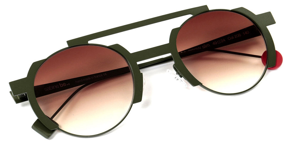 Sabine Be® Be Groovy Slim Sun Be Groovy Slim Sun 206 49 - Satin Khaki Sunglasses