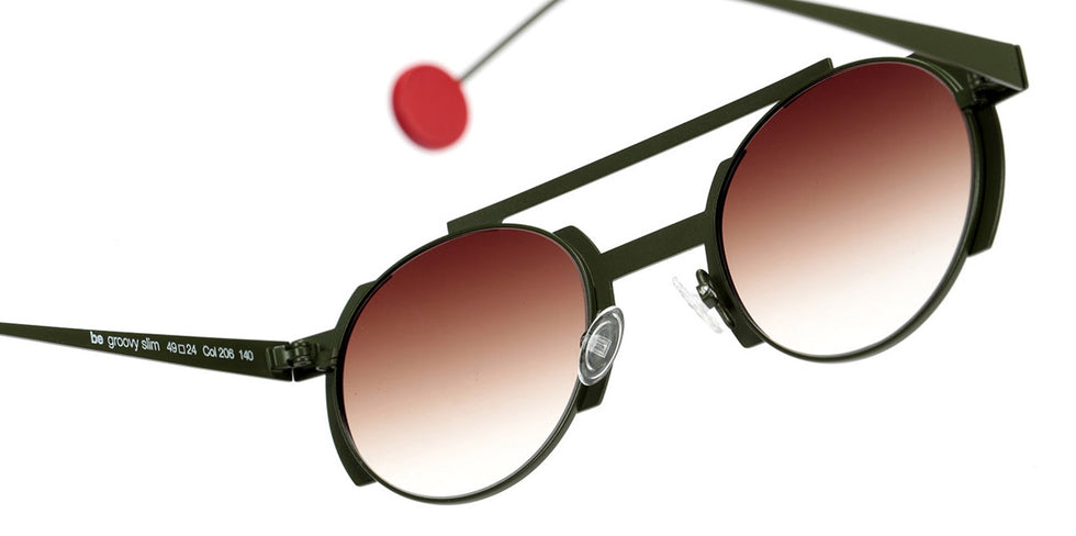 Sabine Be® Be Groovy Slim Sun Be Groovy Slim Sun 206 49 - Satin Khaki Sunglasses