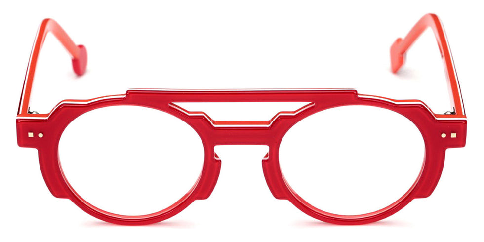 Sabine Be® Be Groovy Swell - Shiny Translucent Red / White / Shiny Orange Eyeglasses