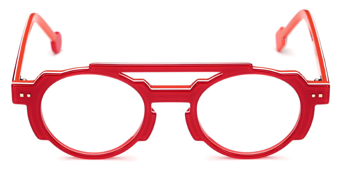 Sabine Be® Be Groovy Swell - Shiny Translucent Red / White / Shiny Orange Eyeglasses