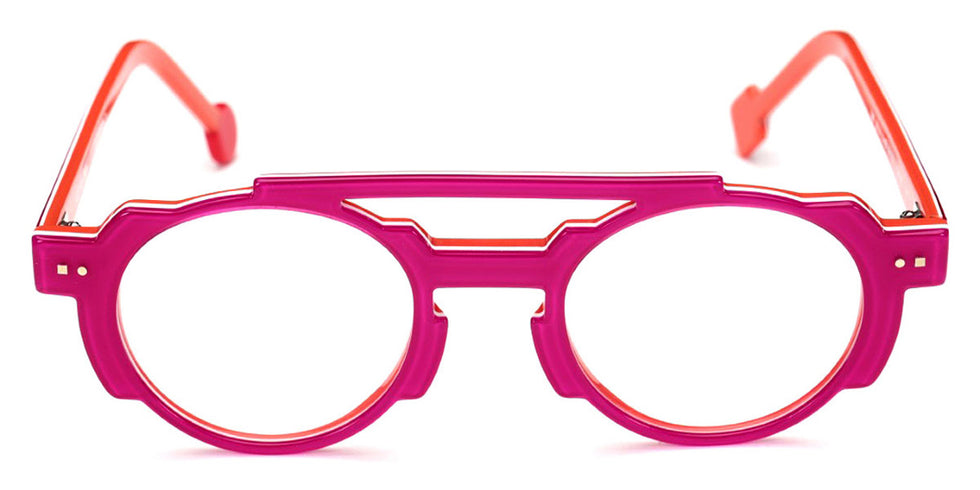 Sabine Be® Be Groovy Swell - Shiny Translucent Fichsia / White / Shiny Orange Eyeglasses