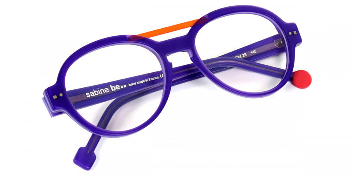 Sabine Be® Be Hype - Matte Purple / Satin Neon Orange Eyeglasses