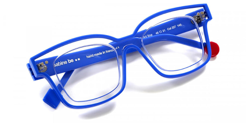 Sabine Be® Be Idol Line - Shiny Crystal / Shiny Blue Klein Eyeglasses