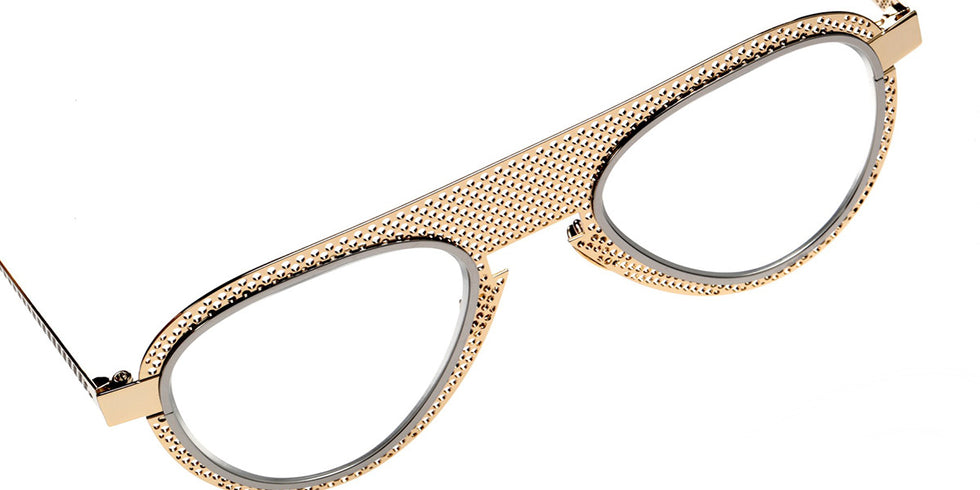 Sabine Be® Be Legend Hole SB Be Legend Hole 569 51 - Polished Pale Gold / Polished Dark Ruthenium Eyeglasses