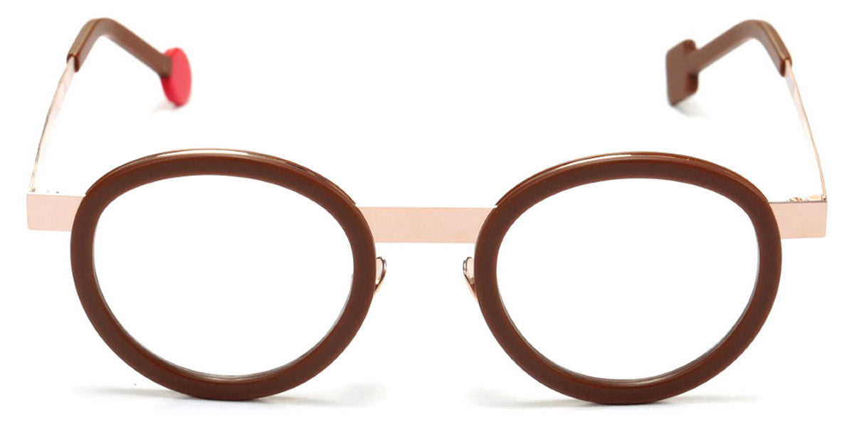 Sabine Be® Be Lucky - Matte Brown / Polished Rose Gold Eyeglasses