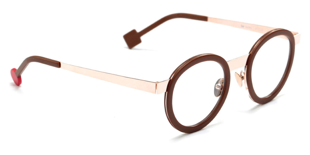 Sabine Be® Be Lucky - Matte Brown / Polished Rose Gold Eyeglasses