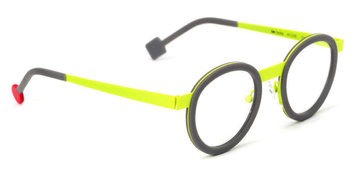 Sabine Be® Be Lucky - Matte Solid Grey / Satin Neon Yellow Eyeglasses